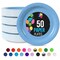 50 Count Light Blue Paper Plates Durable Disposable Elegant Party Plates For Events 7"